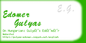 edomer gulyas business card
